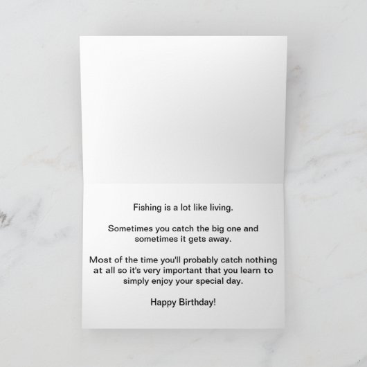Carte Bonne pêche d'anniversaire (Intérieur)
