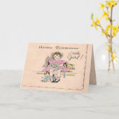 Carte Bonne Petite Fille Anniversaire ! (Fleur jaune)