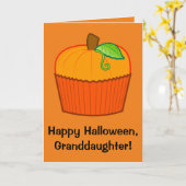 Carte Bonne petite-fille Halloween (Fleur jaune)