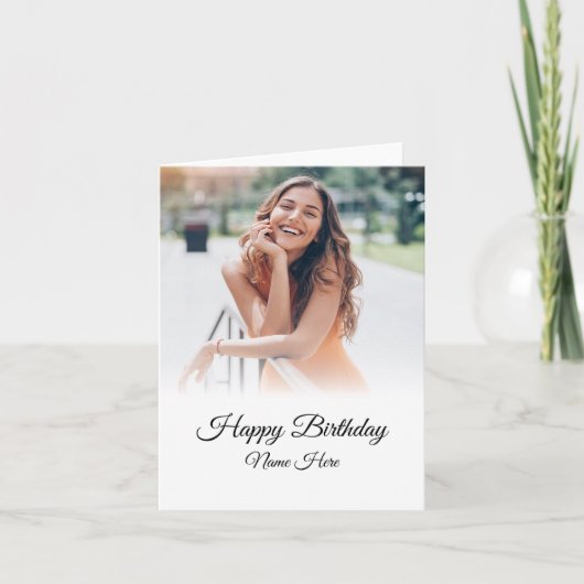 Carte Bonne photo d'anniversaire (Devant)