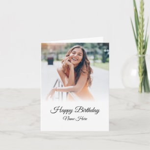 Carte Bonne photo d'anniversaire
