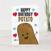 Carte Bonne pomme de terre d'anniversaire (Devant)