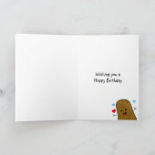 Carte Bonne pomme de terre d'anniversaire (Intérieur)