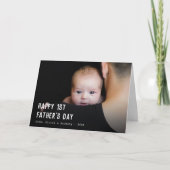 Carte Bonne première Fête des pères 2 Photos (Devant)