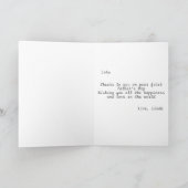 Carte Bonne première Fête des pères mignonne Noir modern (Intérieur)