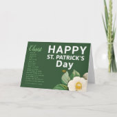 Carte Bonne prière de la Saint Patrick (Devant)