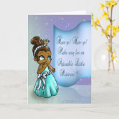 Carte Bonne princesse afro-américaine anniversaire (Fleur jaune)
