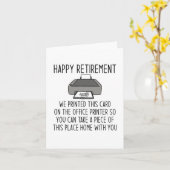 Carte Bonne retraite (Fleur jaune)