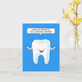 Carte Bonne retraite aux dentistes (Fleur jaune)