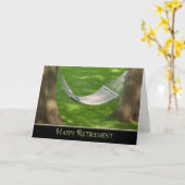 Carte Bonne retraite Hammock (Fleur jaune)
