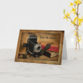 Carte Bonne retraite pour photographe (Fleur jaune)