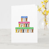 Carte Bonne retraite Professeur Cartoon Chats (Fleur jaune)