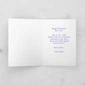 Carte Bonne Retraite Souhaite Hydrangée Violette Élégant (Intérieur)