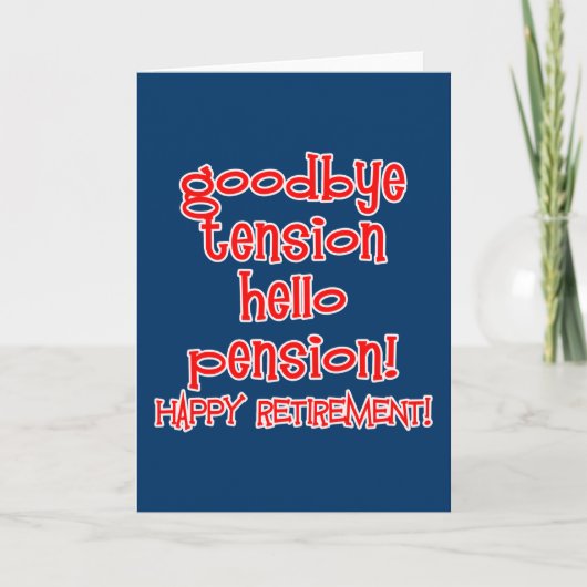 Carte Bonne retraite ! T-shirts et cadeaux de retraite (Devant)