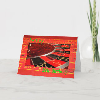 Carte Bonne Roulette du 39e anniversaire