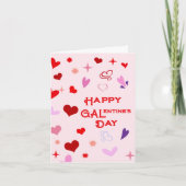 Carte Bonne Saint-Galentin Amitié Saint-Valentin (Devant)