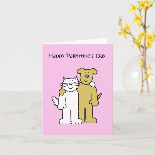 Carte Bonne Saint-Palentin (Fleur jaune)