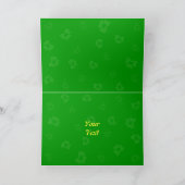 Carte Bonne Saint Patrick's Day (Intérieur)