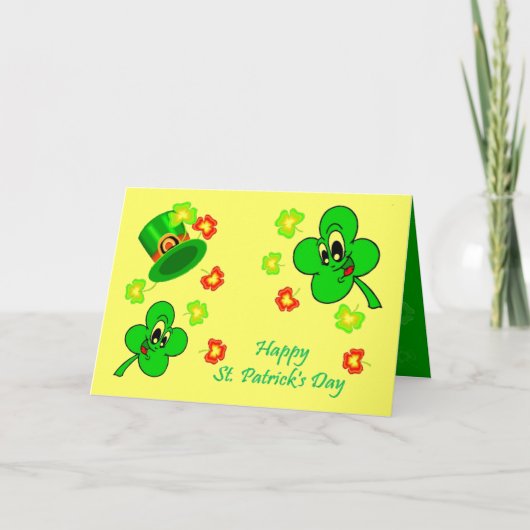 Carte Bonne Saint Patrick's Day (Devant)