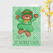 Carte Bonne Saint Patrick's Day (Fleur jaune)