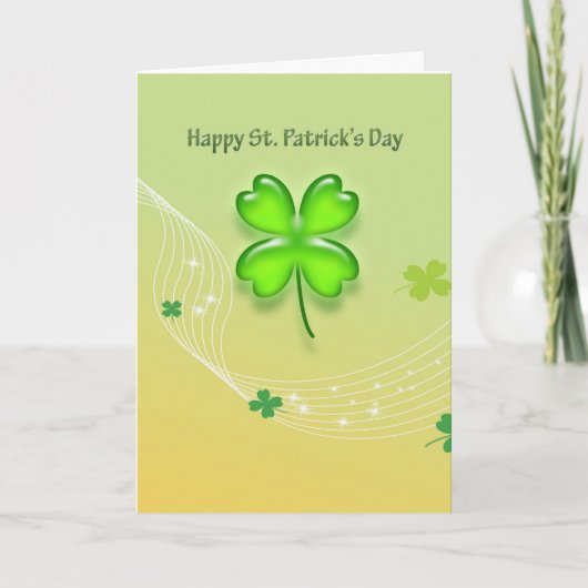 Carte Bonne Saint Patrick's Day (Devant)