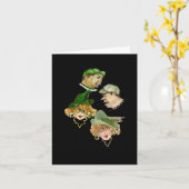 Carte Bonne Saint Patrick's Day (Fleur jaune)