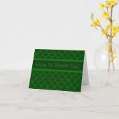 Carte Bonne Saint Patrick's Day (Fleur jaune)