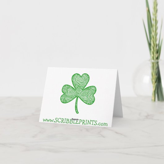 Carte Bonne Saint Patrick's Day (Dos)
