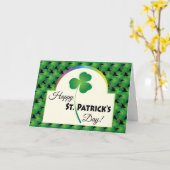 Carte Bonne Saint Patrick's Day (Fleur jaune)