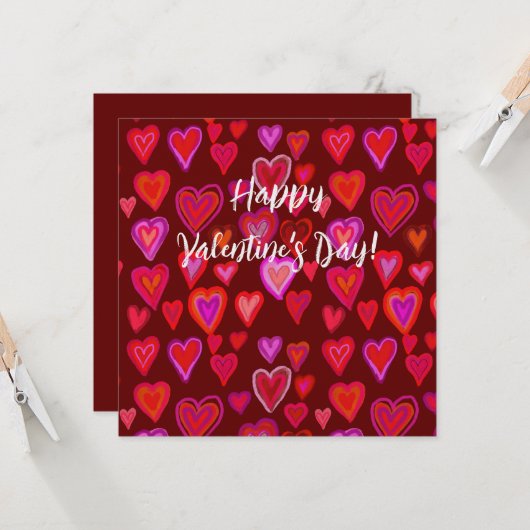 Carte Bonne Saint Valentin ! (Devant/Arrière en situation)