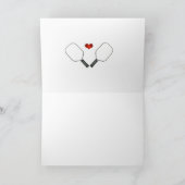 Carte Bonne Saint Valentin de Pickleball (Intérieur)