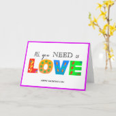 Carte Bonne Saint Valentin-Tout ce dont vous avez besoin (Fleur jaune)