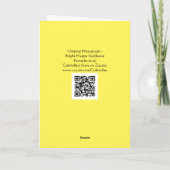 Carte Bonne Sunflower Scripture Card Proverbes 16:20 (Dos)