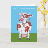 Carte Bonne vache (Fleur jaune)