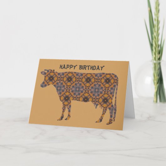 Carte Bonne vache d'anniversaire (Devant)