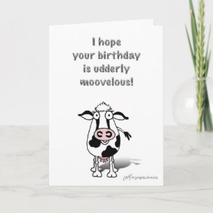 Carte Bonne vache d'anniversaire !