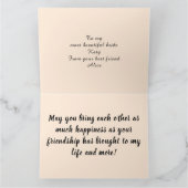 Carte Bonne vie mariée (Intérieur)