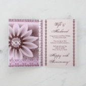 Carte Bonne xxe année Fleur LAVENDER (Intérieur)