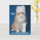 Carte Bonnes blessures / Bras cassé (Fleur jaune)