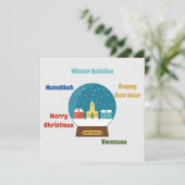 Carte Bonnes Fêtes (Debout devant)