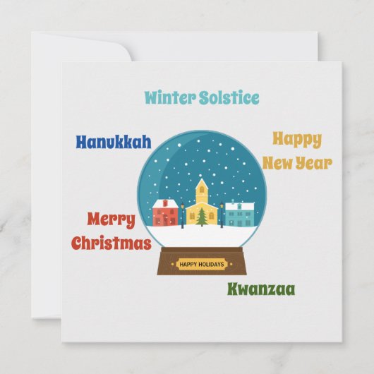 Carte Bonnes Fêtes (Devant)