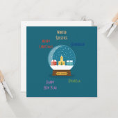 Carte Bonnes Fêtes (Devant/Arrière en situation)