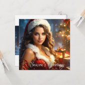 CARTE BONNES FÊTES (Devant/Arrière en situation)