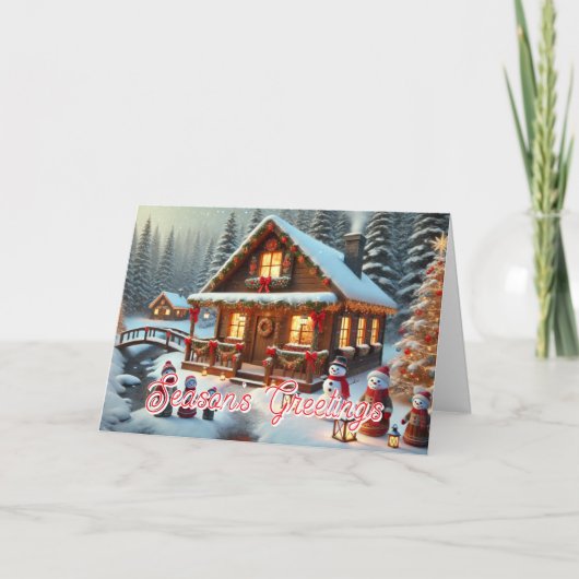 Carte Bonnes Fêtes (Devant)