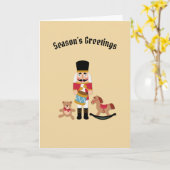 Carte Bonnes Fêtes (Fleur jaune)