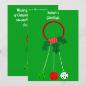 Carte Bonnes Fêtes (Devant / Derrière)