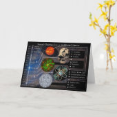 Carte Bonnes Fêtes d'un univers indifférent (Fleur jaune)