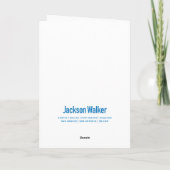 Carte Bonnes Fêtes Élégantes de Snowflakes (Dos)