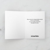 Carte Bonnes Fêtes Élégantes de Snowflakes (Intérieur)