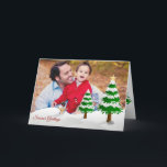Carte Bonnes Fêtes photo Snowman<br><div class="desc">Vous voulez envoyer des cartes de Noël à vos amis et à votre famille? Il n'y a rien de mieux que de partager avec eux la photo de votre famille et de vos enfants en cette période de vacances. Tout ce que vous avez à faire est de changer cet échantillon...</div>